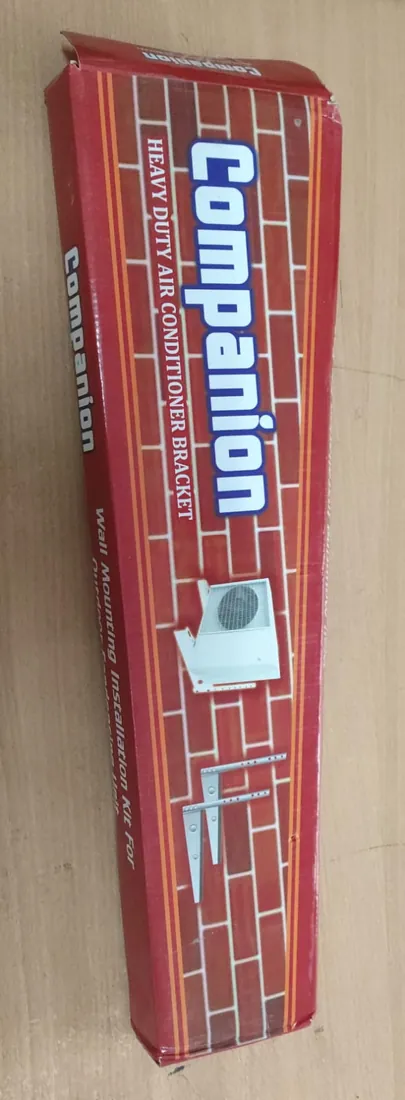 Companion heavy-duty air conditioner bracket in its box