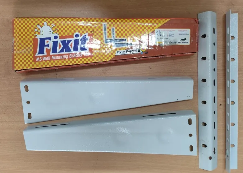 Fixit AC outdoor unit bracket parts beside the box