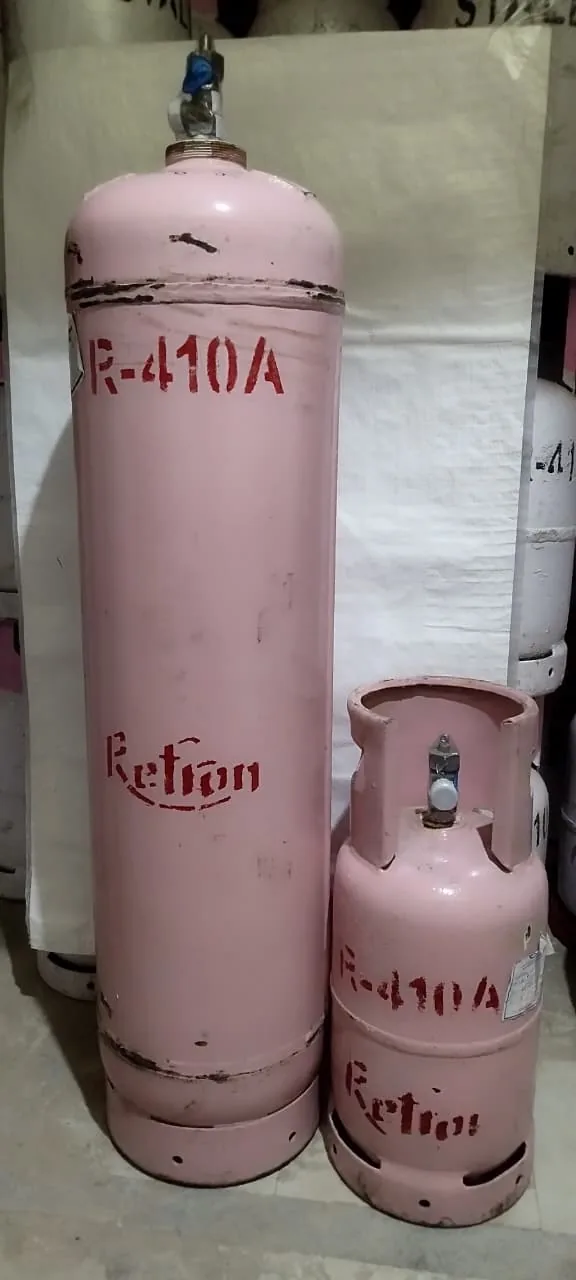 Refron R-410A refrigerant cylinders, large and small formats, stocked in Secunderabad