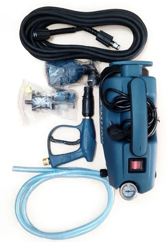 Stallion high-pressure washer with hose, spray gun and fittings, stocked at Shree Suswani Refrigeration, Secunderabad