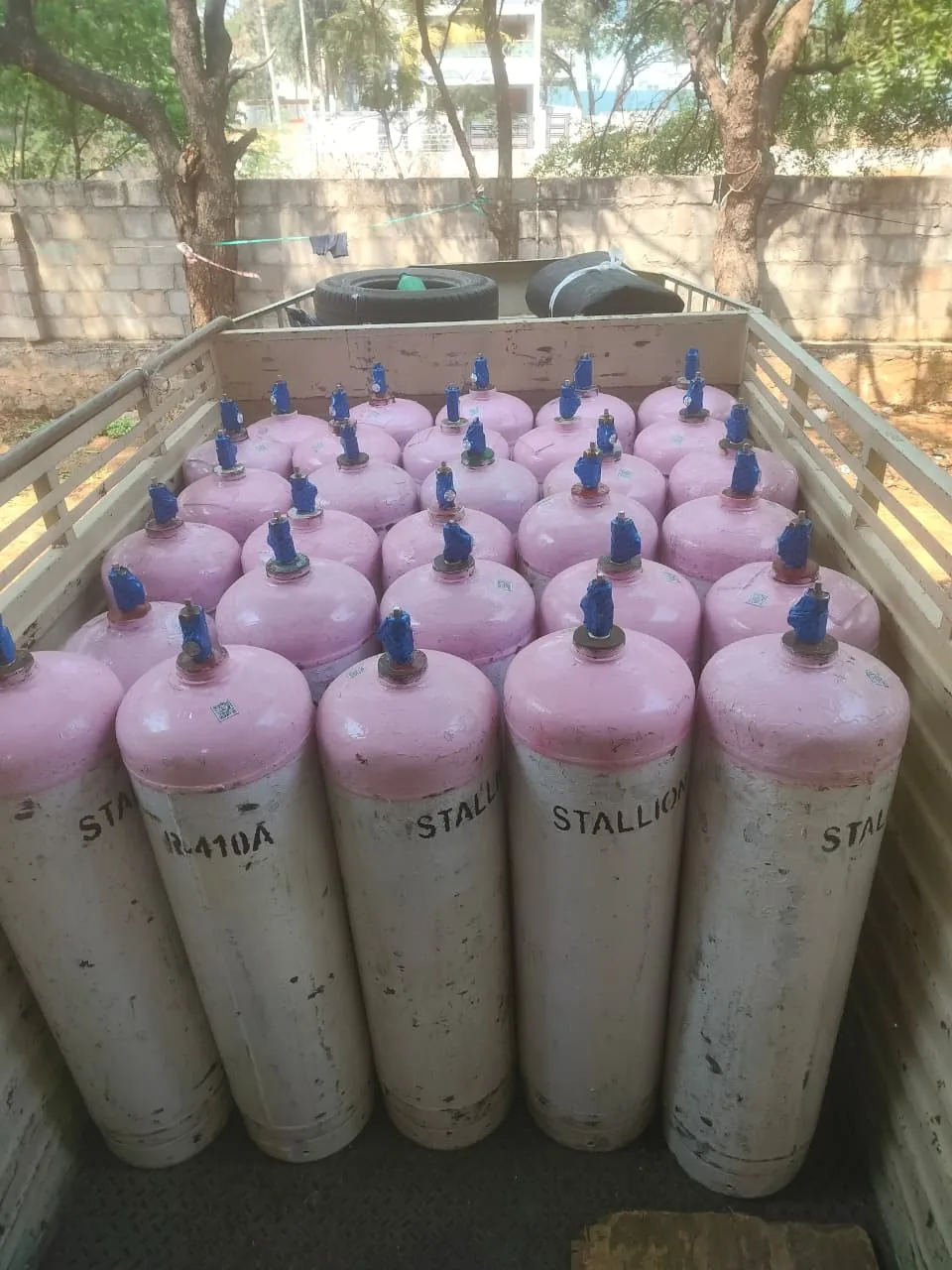 Stallion R-410A refrigerant cylinders in stock at Shree Suswani Refrigeration, Secunderabad