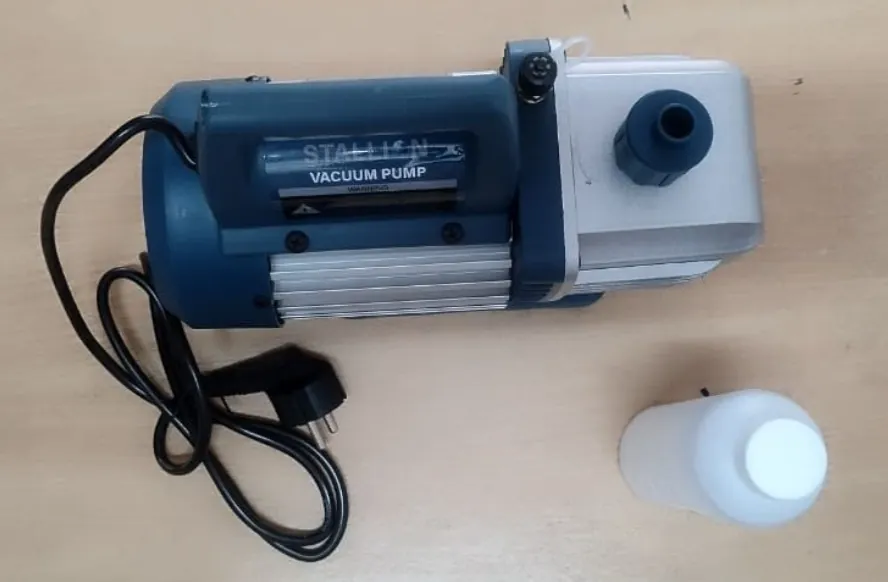 Stallion vacuum pump with its power cord